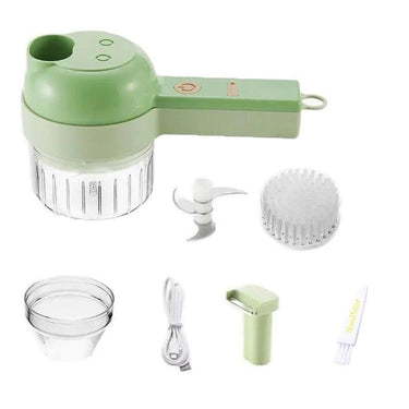 4 In 1 Vegetable Chopper Handheld Electric Vegetable Cutter