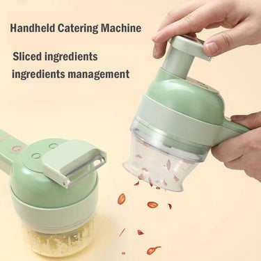 4 In 1 Vegetable Chopper Handheld Electric Vegetable Cutter